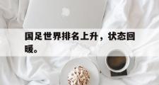 金年会招牌-国足世界排名上升，状态回暖。